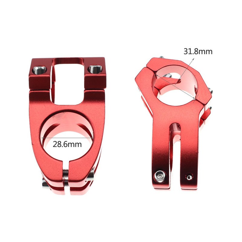 WAKE 31.8 Stem 45mm Bike Stem Wake Mountain Bike Stem Short Handlebar Stem for Most Bicycle, Road Bike, MTB, BMX, Fixie Gear, Cycling (Aluminum Alloy, Red) - Image 3